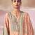 Peach digital print pashmina salwar