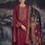 Maroon jacquard pashmina salwar
