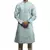Grey embroidered art dupion silk kurta-pajama