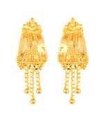 Gold na earrings