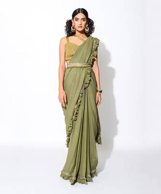 Olive Falls Saree Set 2