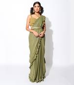 Olive Falls Saree Set