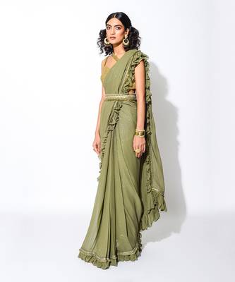 Olive Falls Saree Set 3