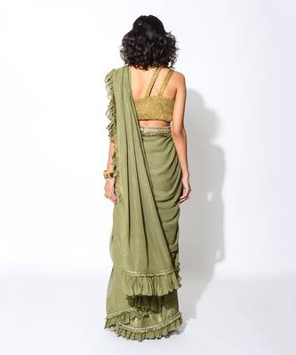 Olive Falls Saree Set 5