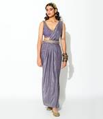 Mauve Drapes Saree