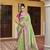 Light green woven silk saree with blouse
