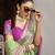 Light green woven silk saree with blouse