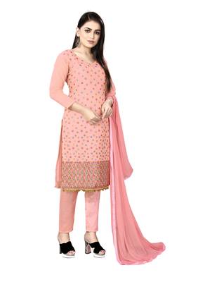 Multicolor embroidered chanderi salwar 4