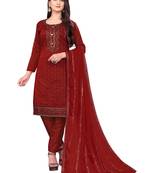 Multicolor embroidered chanderi salwar