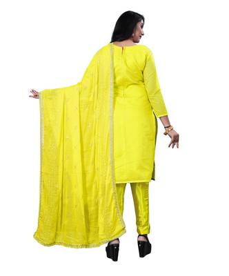 Green embroidered chanderi salwar 3