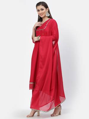 Crimson zari viscose salwar 3
