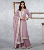 Elderberry Kashmiri Tilla Embroidered Kurta Set