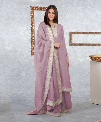 Elderberry Kashmiri Tilla Embroidered Kurta Set 2