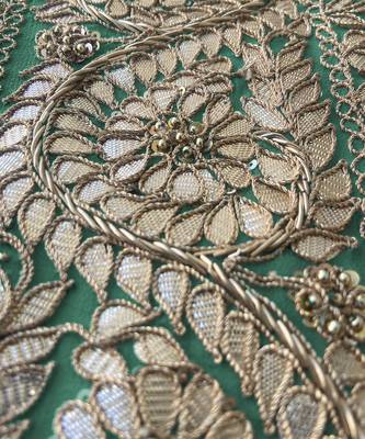 Kale Rosegold Marori Gota Patti & Zardozi Hand Embroidered Sharara Set 6