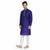 Royal Kurt Mens Cotton Silk Kurta Pyjama Set Blue