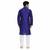Royal Kurt Mens Cotton Silk Kurta Pyjama Set Blue