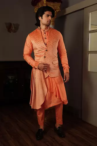 Peach Osh Bandi Set