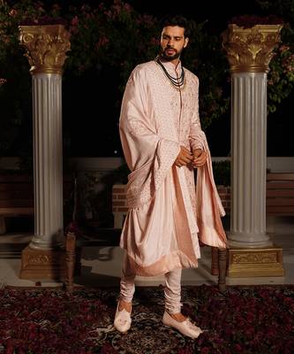 Pink Kush Sherwani Set 3