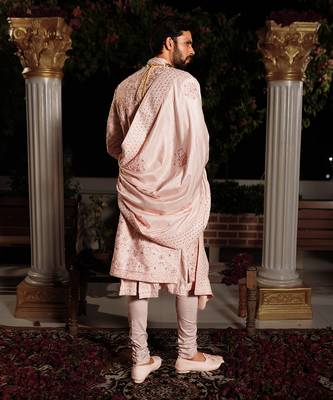 Pink Kush Sherwani Set 5
