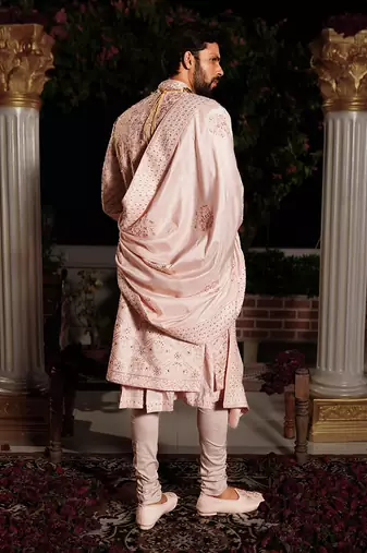 Pink Kush Sherwani Set