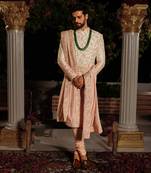 Rose Gold Rama Sherwani Set