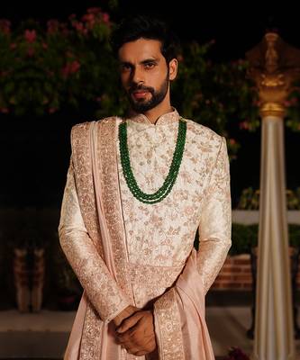 Rose Gold Rama Sherwani Set 2
