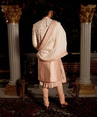 Rose Gold Rama Sherwani Set 4