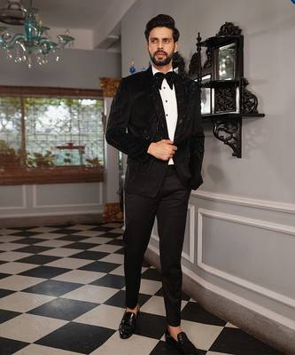 Black Kara Tuxedo Set 1