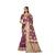 Purple woven art silk saree with blouse