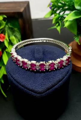 Maroon Indian Jewellery American Diamond Rose Polish Long Hangging Dangler Earrings for Women Wedding 3