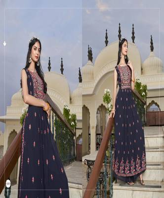 Pure Rayon Kurti palazzo Sets 3
