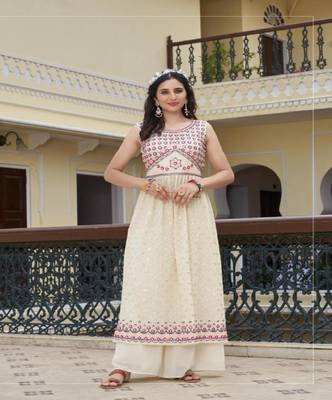 Pure Rayon Kurti palazzo Sets 1