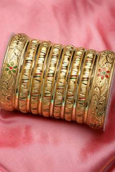 Gold bangles-and-bracelets
