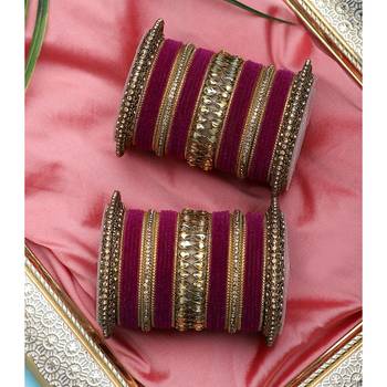 Maroon bangles-and-bracelets 1
