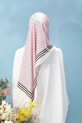 JSDC Outdoor Wear Smoothy Silk Printed Scarf Hijab For Women 3