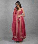 Dabka Zardozi Hand Embroidered Anarkali Set