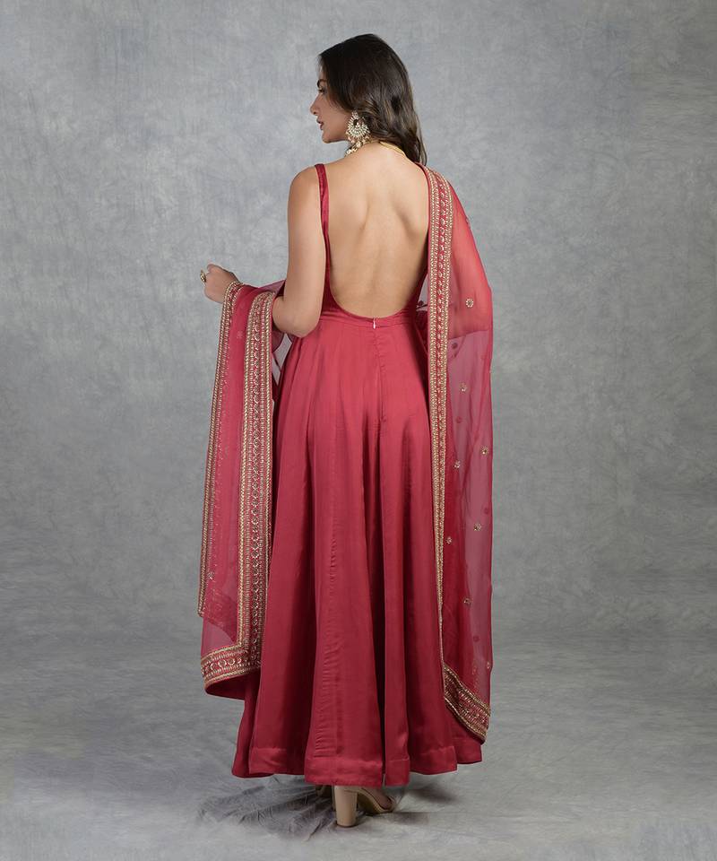 Dabka Zardozi Hand Embroidered Anarkali Set