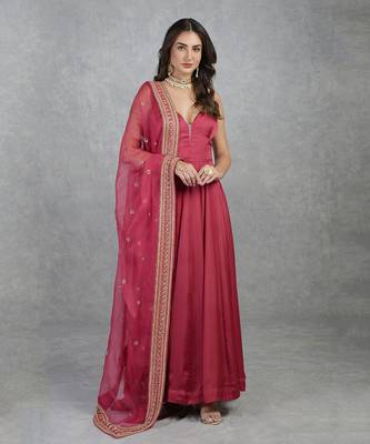Dabka Zardozi Hand Embroidered Anarkali Set 7
