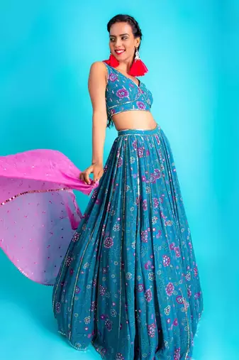 Mermaid Colada Lehenga