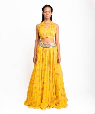 Mango Margarita Lehenga 1