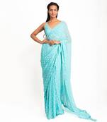 Carebbian mist- Saree & Blouse with Peticoat