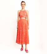 Peach Belini Top and Skirt