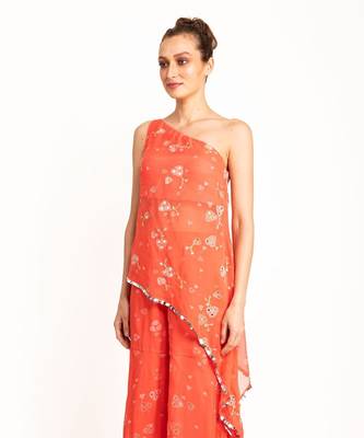Cosmopolitan Peach Sharara Set 3