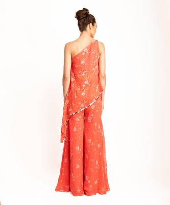 Cosmopolitan Peach Sharara Set 4