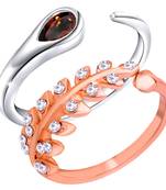 Maroon cubic zirconia rings