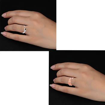Maroon cubic zirconia rings 2