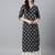 Black printed cotton ethnic-kurtis