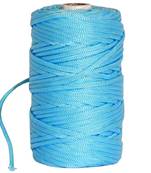 ecofynd 4mm, 100 Meters Nylon Color Cord (Purse Thread)   Braided Macrame PP Knot Beading Cord Rope 