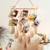  Macrame Photo Display Wall Hanging, Picture Organizer with 20 Wooden Clips & Fairy LED String Lights, Boho Aesthetic