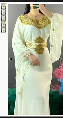 MOROCCAN ISLAMIC KAFTAN PARTY WEAR HAND BEADED WORK FOR WOMEN 1